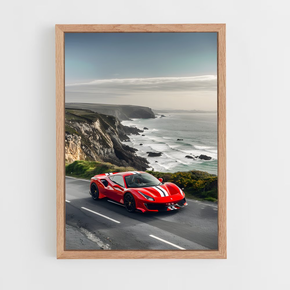 Poster Pista Route – affiche Ferrari (vue 4)